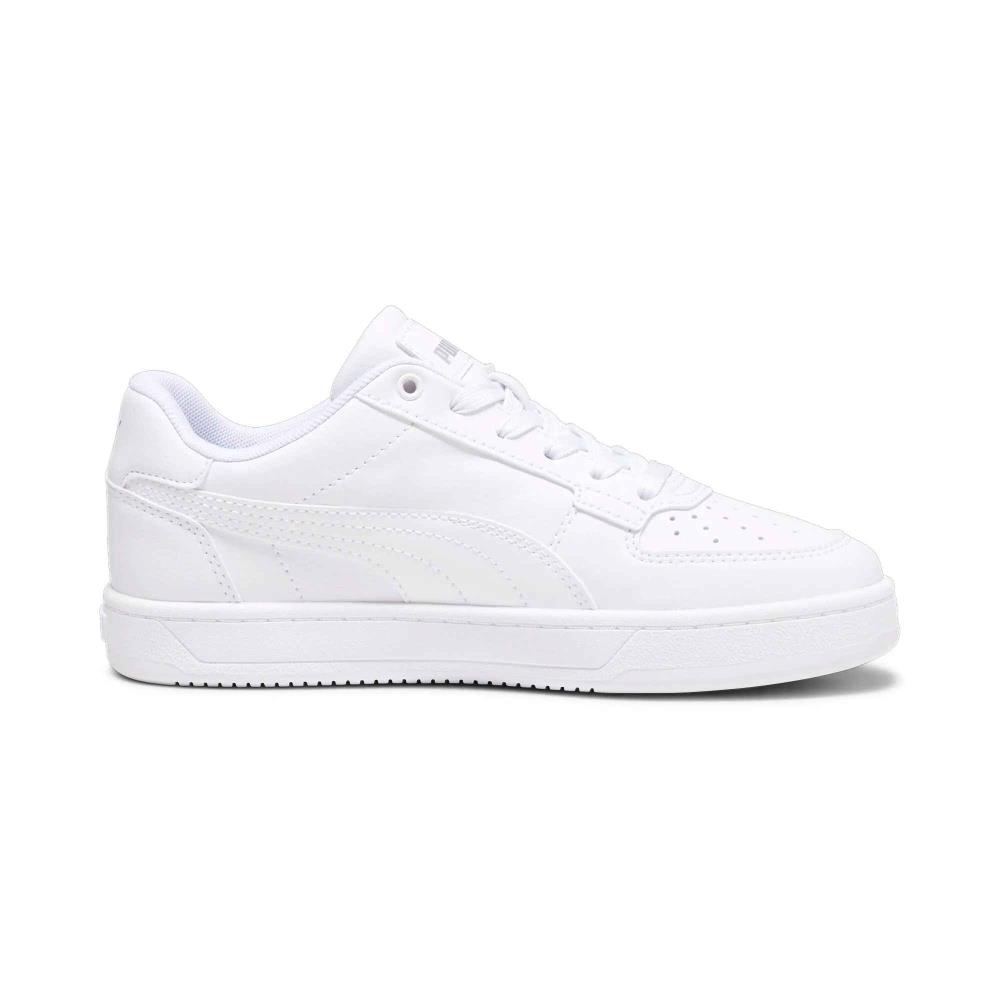 PUMA S CAS JR 393837-02 CAVEN WHT/SILV