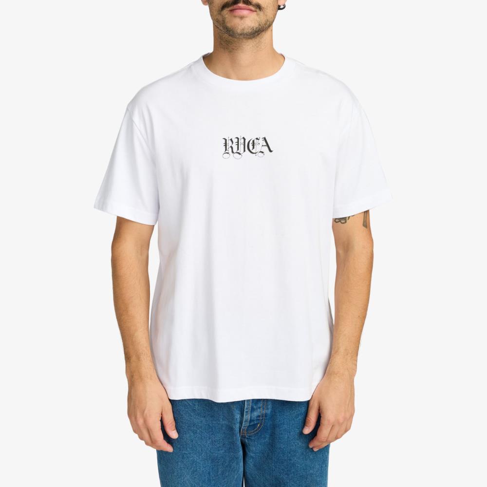 RVCA T-SHIRT EVYZT00254-WHT BENJ