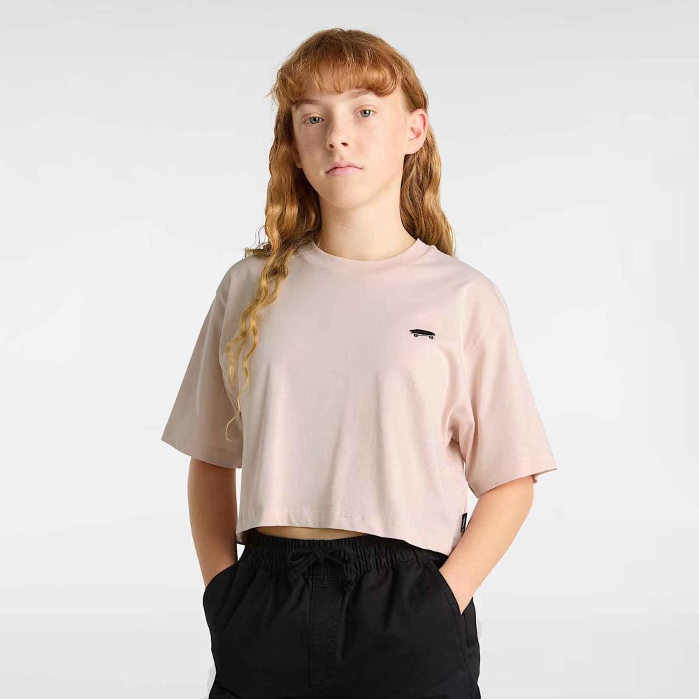 VANS T-SH CROP WM VN000P5R03N SALTON ROSE