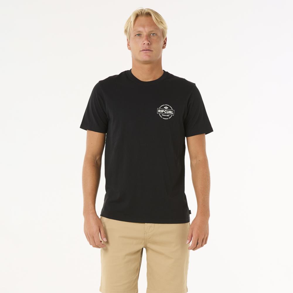 RIP CURL T-SH MN 0MKMTE-90 STAPLE BLK