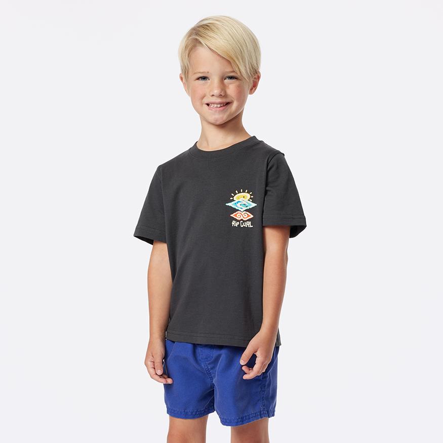 RIP CURL T-SH JR 016TTE-8264 ICONS BLK