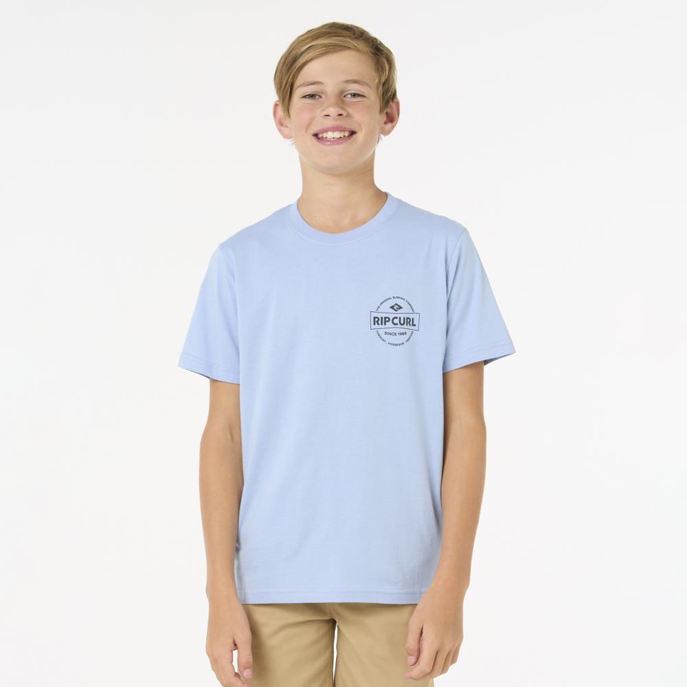RIP CURL T-SH JR 108BTE-3807 STAPLE BLU
