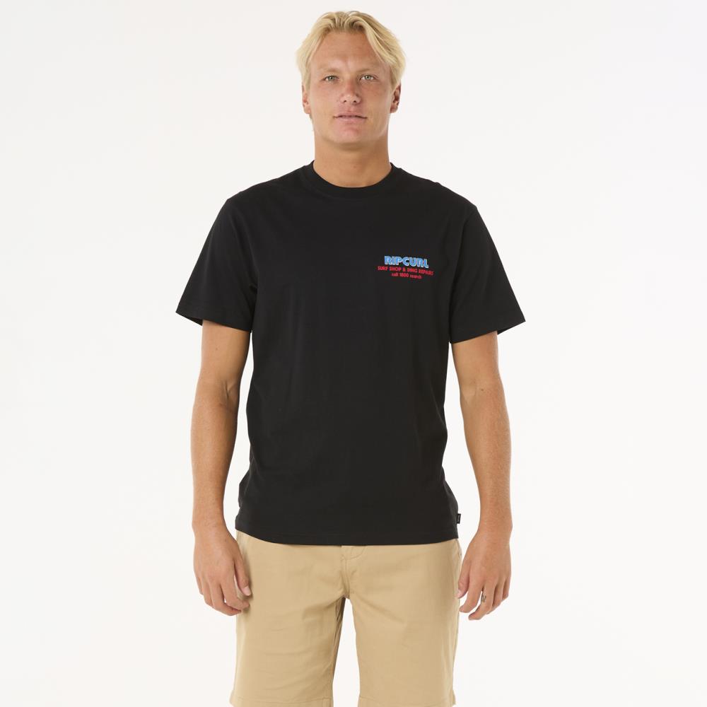 RIP CURL T-SHIRT MN 005MTE -90 REPAIR BLK