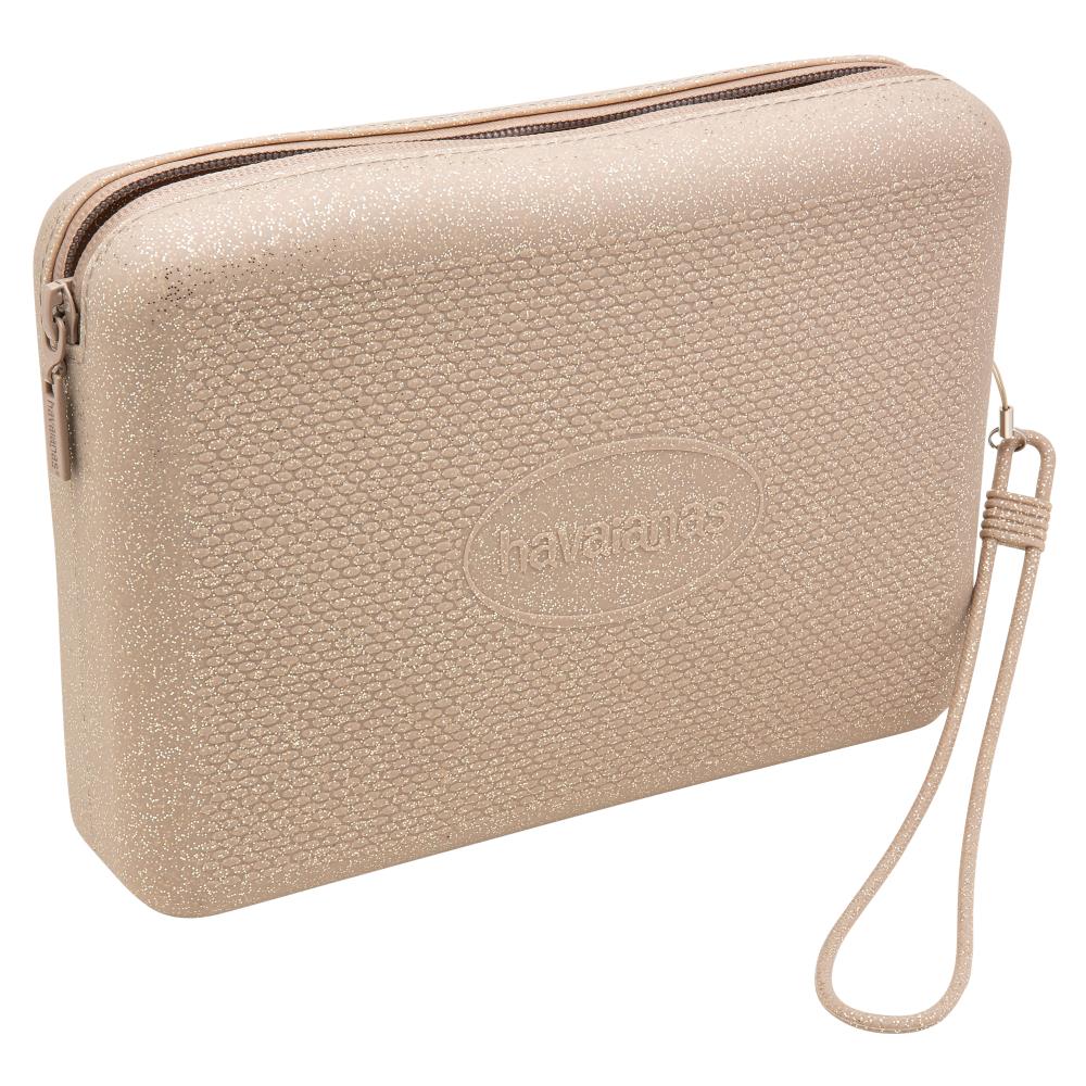 HAV.4147274.0570 BEACH NECESSAIRE GLITTER GOLDEN