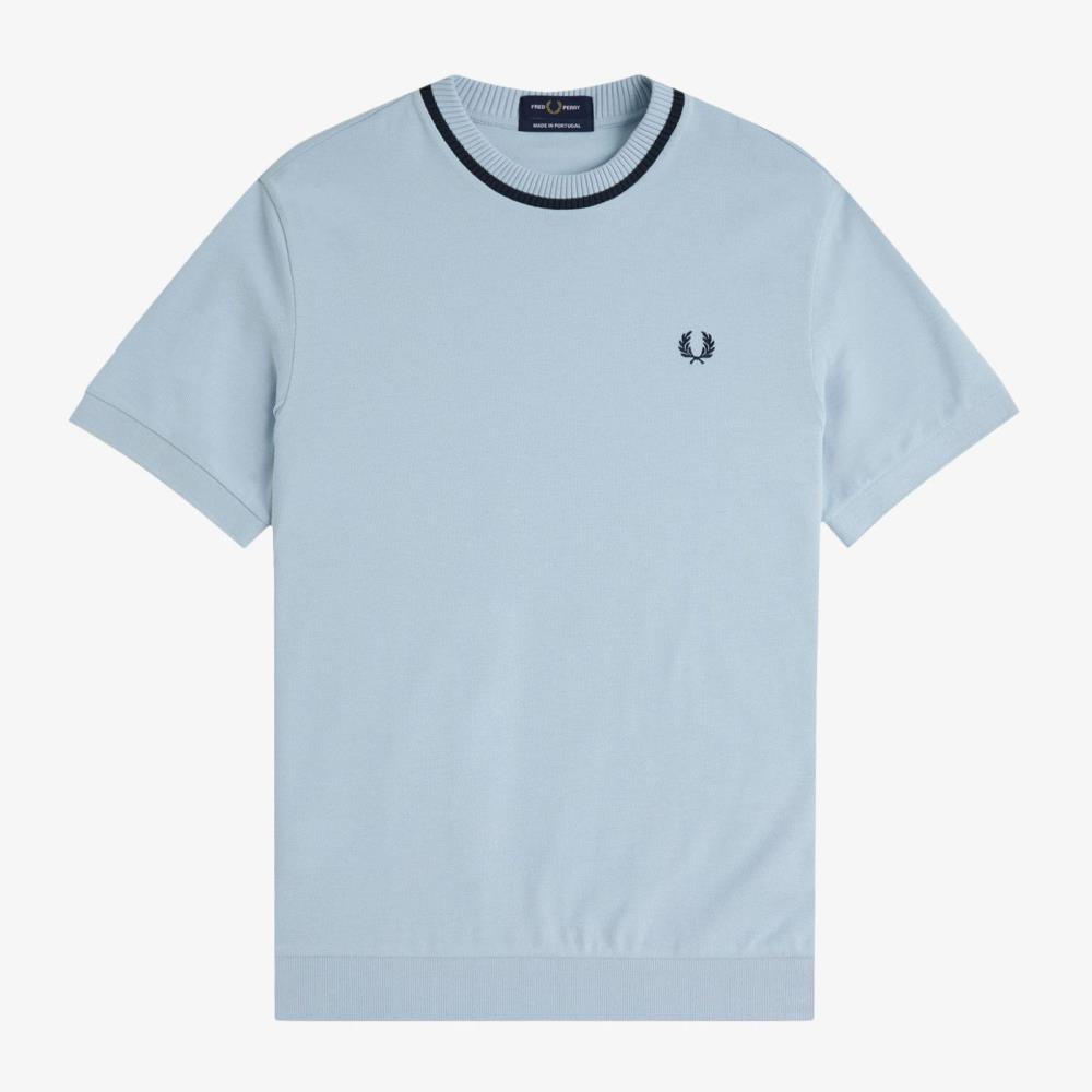 FRED PERRY T-SHIRT MN M7-146 LIGHT BLUE