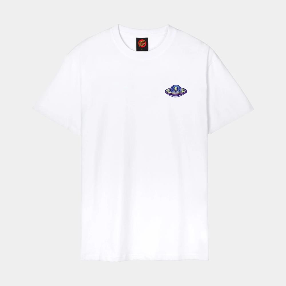 SANTA CRUZ T-SH MN TEE-12551 WINKOWSKI UFO WHT