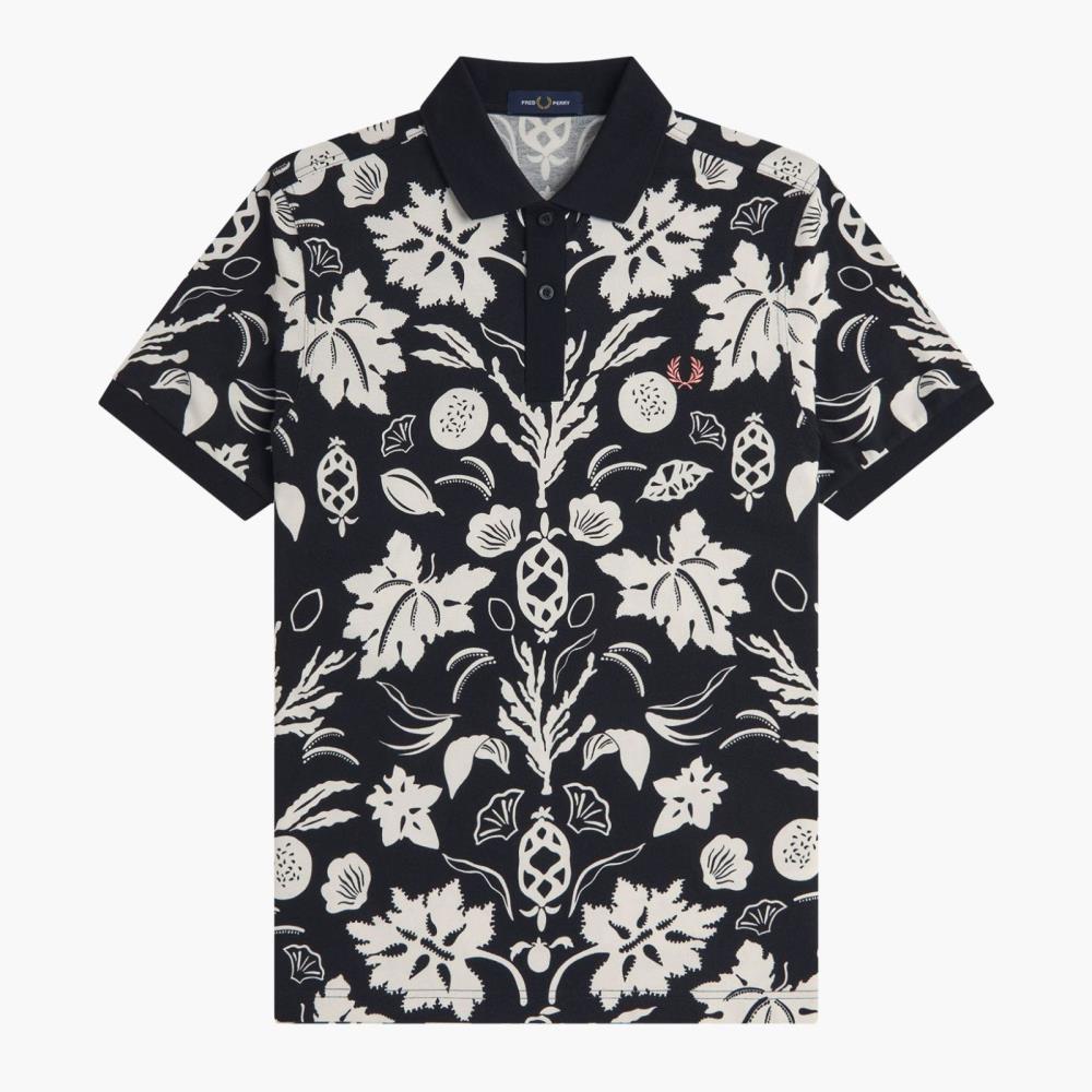 FRED PERRY POLO MN M9911-102 ESTAMP BLK/WHT