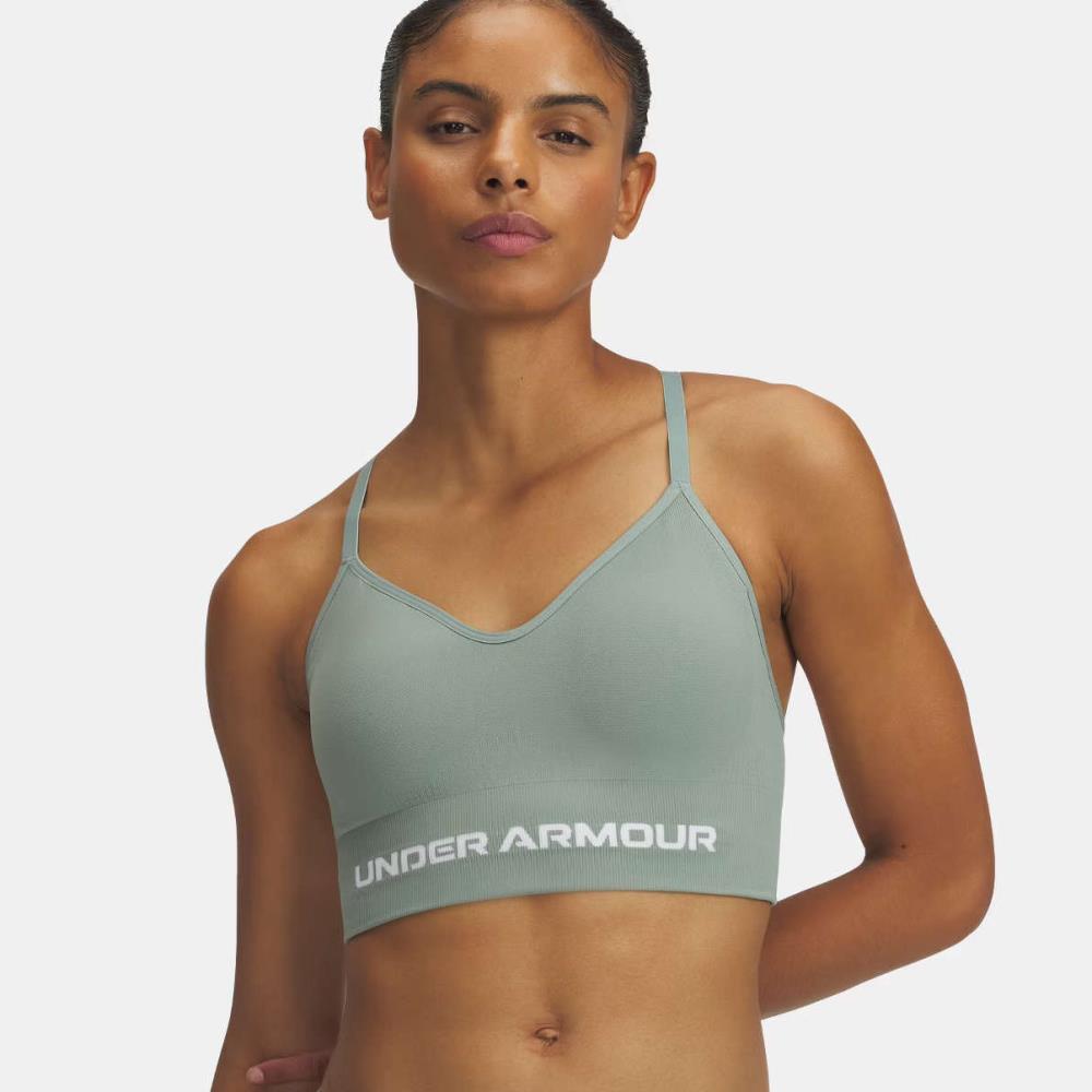 UNDER ARMOUR TOP GYM WM 1384417-348 SEAMLESS VERD