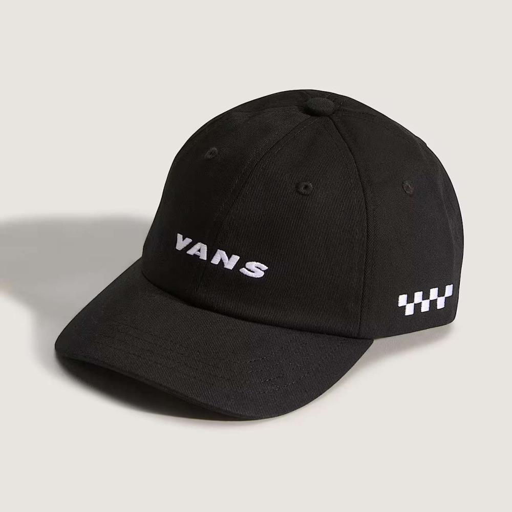 VANS BONE VN000Q17BLK CHCK SIDE CURVED BILL BLK