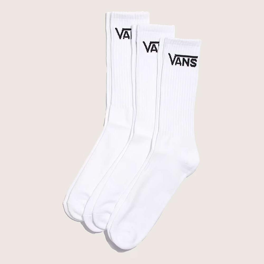 VANS MEIAS JR VN000Q1PWHT CLASSIC CREW WHT