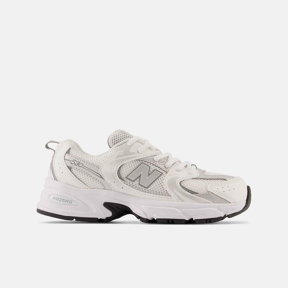 NEW BALANCE S CAS GS GR530AD WHT/SILV