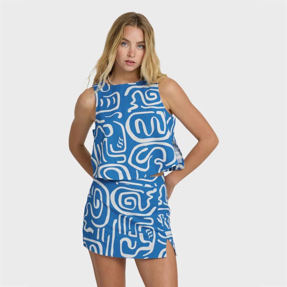 BILLABONG SAIA WM BB3SK0075 WAVE PRNT BLU