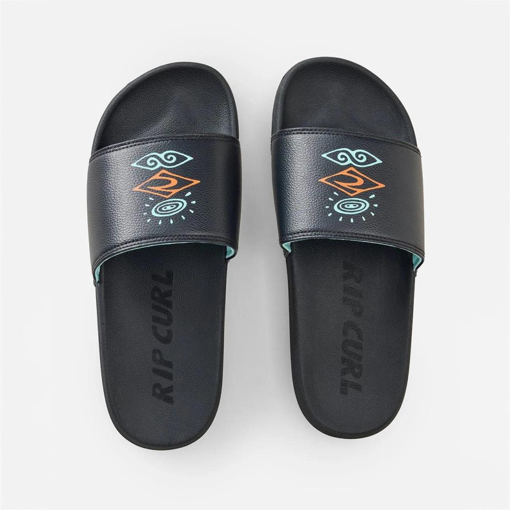 RIP CURL CHIN JR 17KBOT-90 BLOOM SLIDE BLK