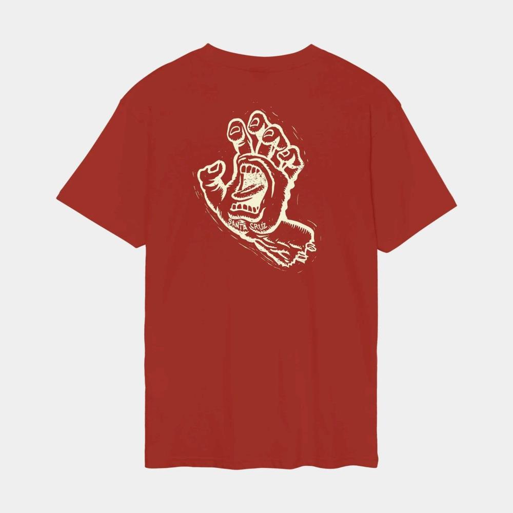 SANTA CRUZ T-SHIRT MN STAMPED SCREAMING HAND