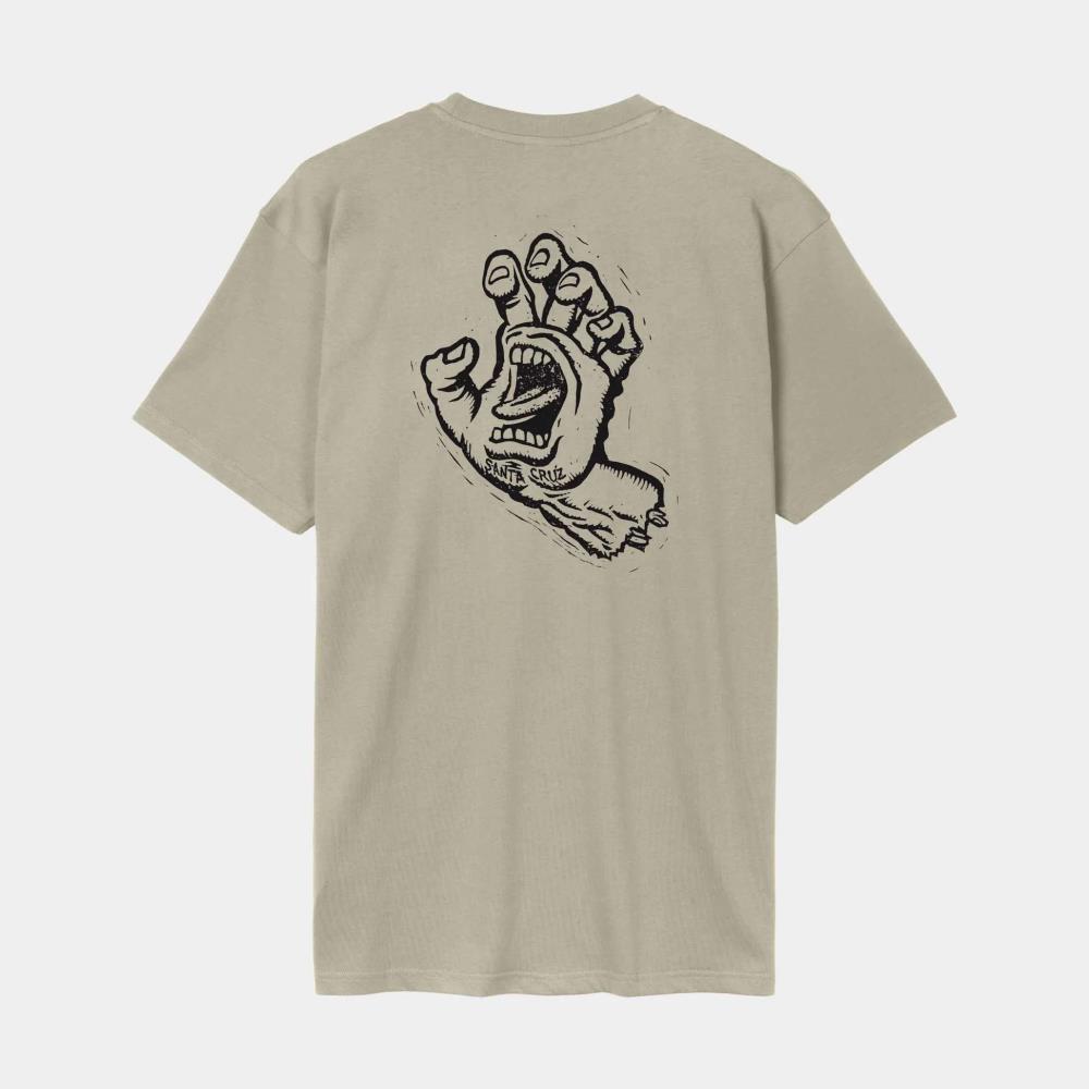 SANTA CRUZ T-SHIRT STAMPED SCREAMING HAND STN