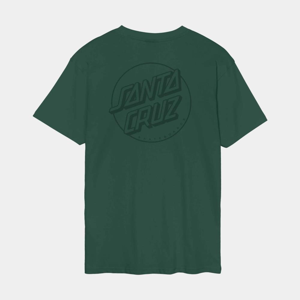 SANTA CRUZ T-SHIRT TONAL OPUS DOT STRIPE KALE