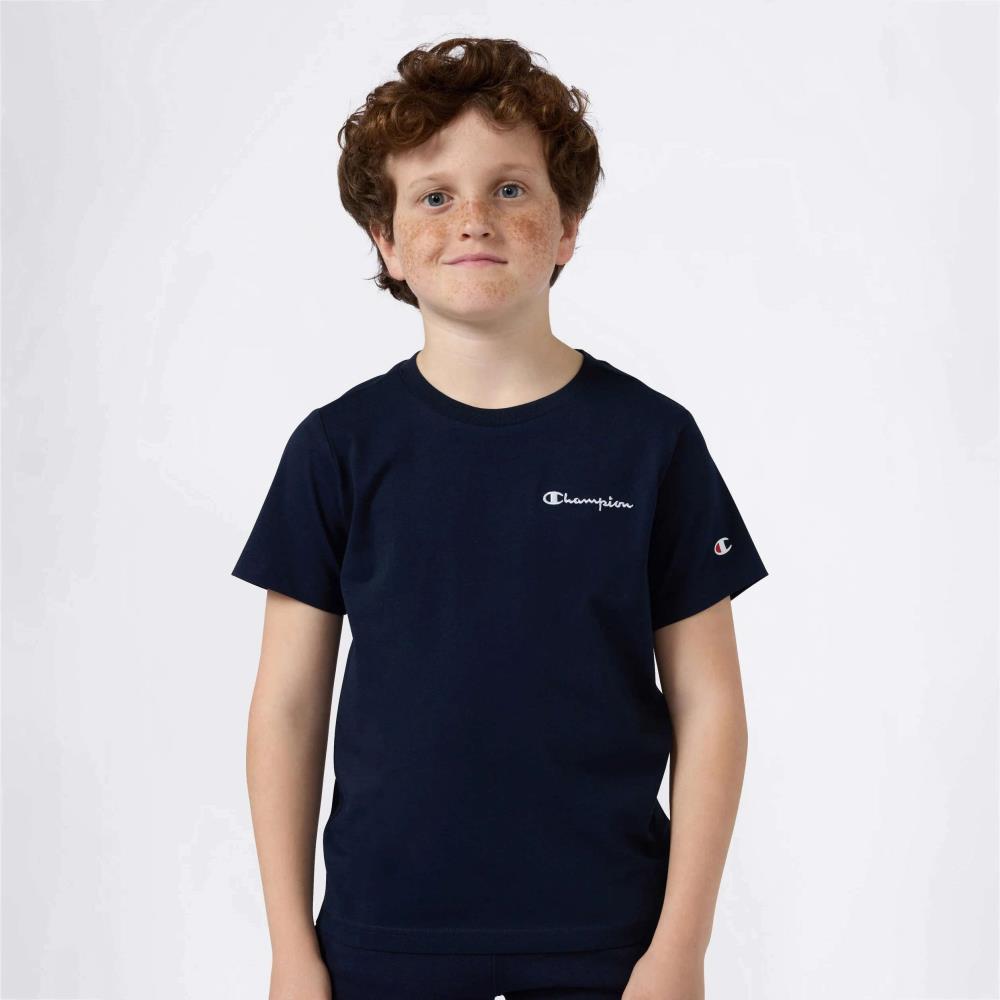 CHAMPION T-SHIRT JR 307323 -BS501 NAVY