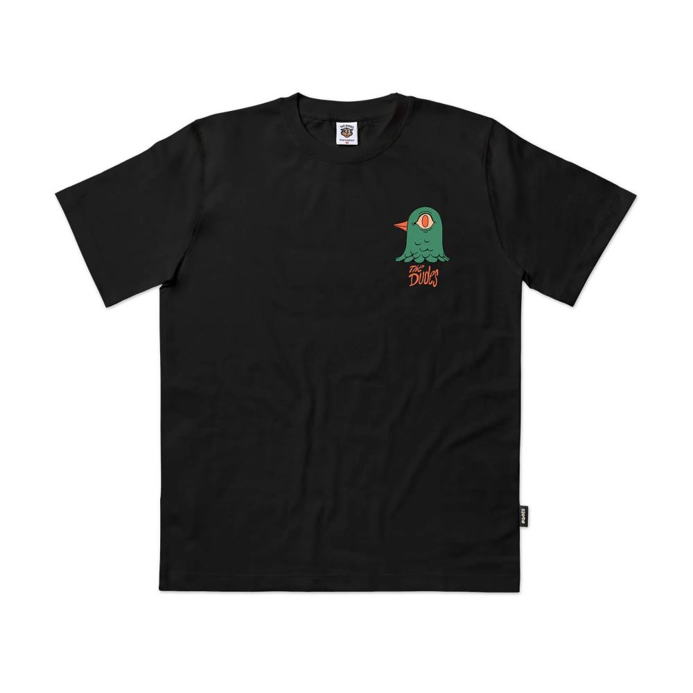 THE DUDES T-SH MN 10063602 BIRD HEAD BLK