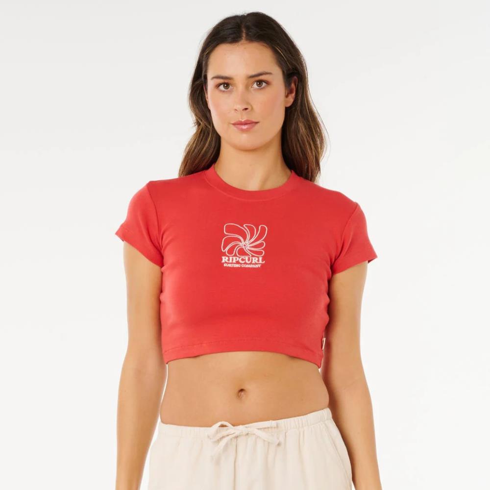 RIP CURL T-SH WM 0MKWTE-0582 PACIFIC COAST RED