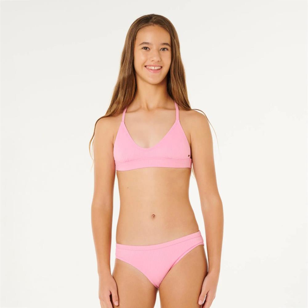 RIP CURL BK JR 02HGSW-4525 RIB TRI PINK