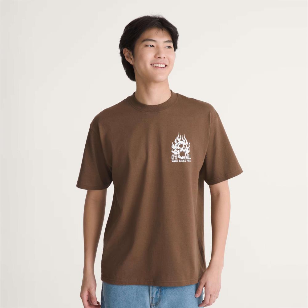 VANS T-SH MN VN000VW0FST OFF THE WALL COCOA