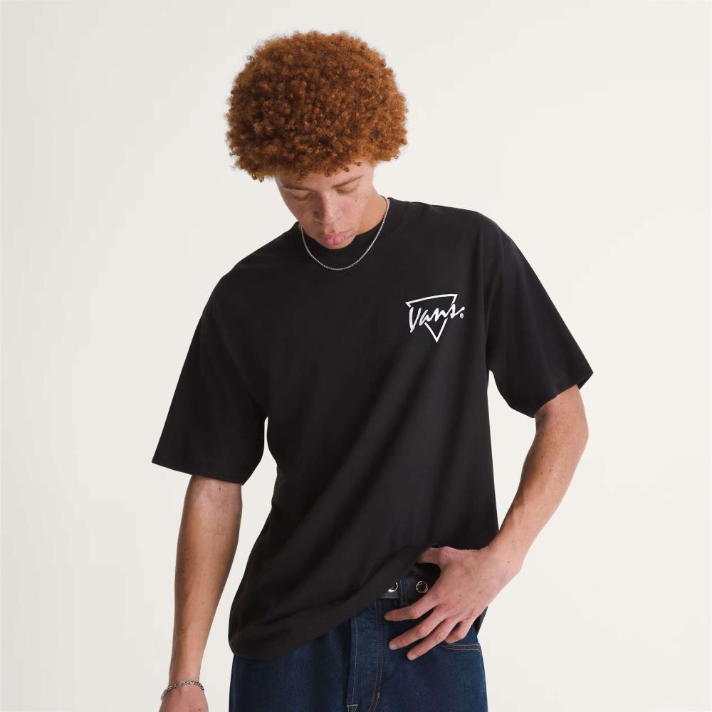 VANS T-SH MN VN000SXEBLK PALM DRIVE BLK