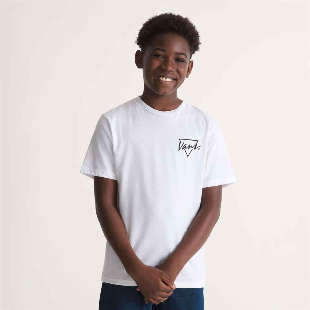 VANS T-SH JR VN000TCRWHT PALM DRIVE WHT