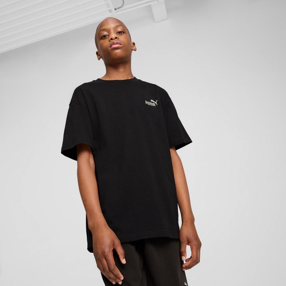 PUMA T-SH JR 684920-01 SMALL LOGO BLK