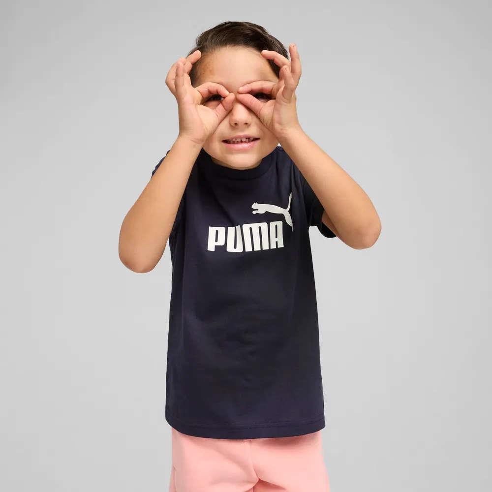 PUMA T-SH INF 684930-16 LOGO NAVY