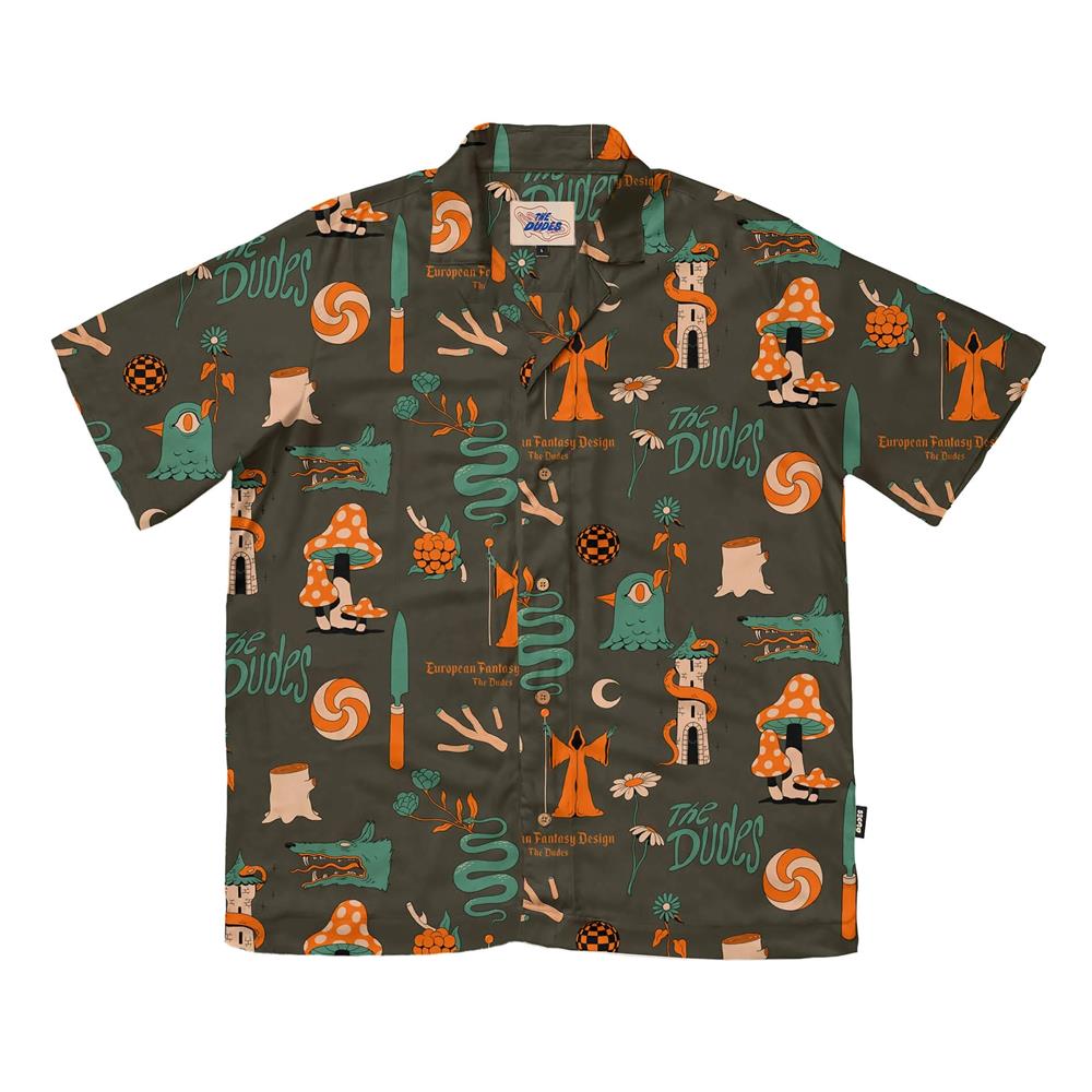 THE DUDES CAMISA 100655662 EUROPEAN FANTASY BROWN HAWAI
